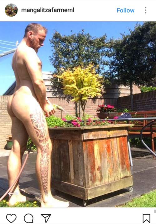 A selection of photos from #WorldNakedGardeningDay on Instagram