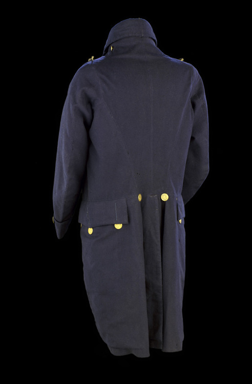 gentlemaninkhaki:Royal Navy, Captain’s Undress uniform 1795-1812. Cut plain and without lace, the un