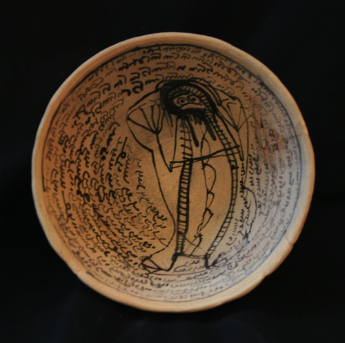 barakatgallery:  Terracotta Incantation Bowl Origin: MesopotamiaCirca: 500 AD to 800 AD