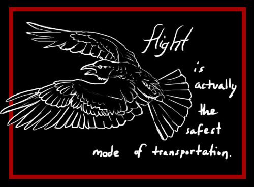deadbirdlife: Night Vale episode 39. Flying is actually the safest mode of transportation. The 