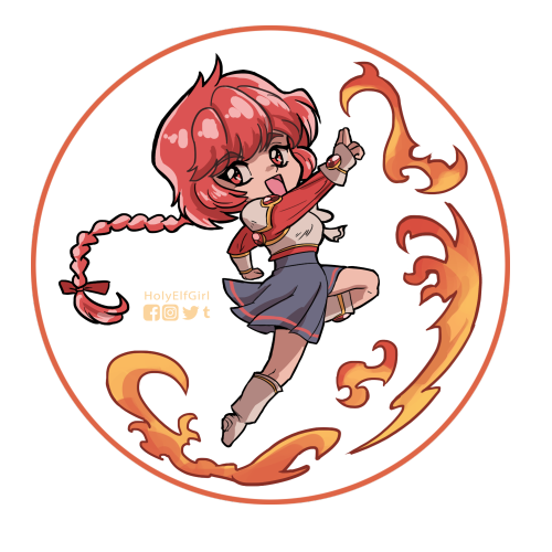 holyelfgirl:Hikaru design for keychain