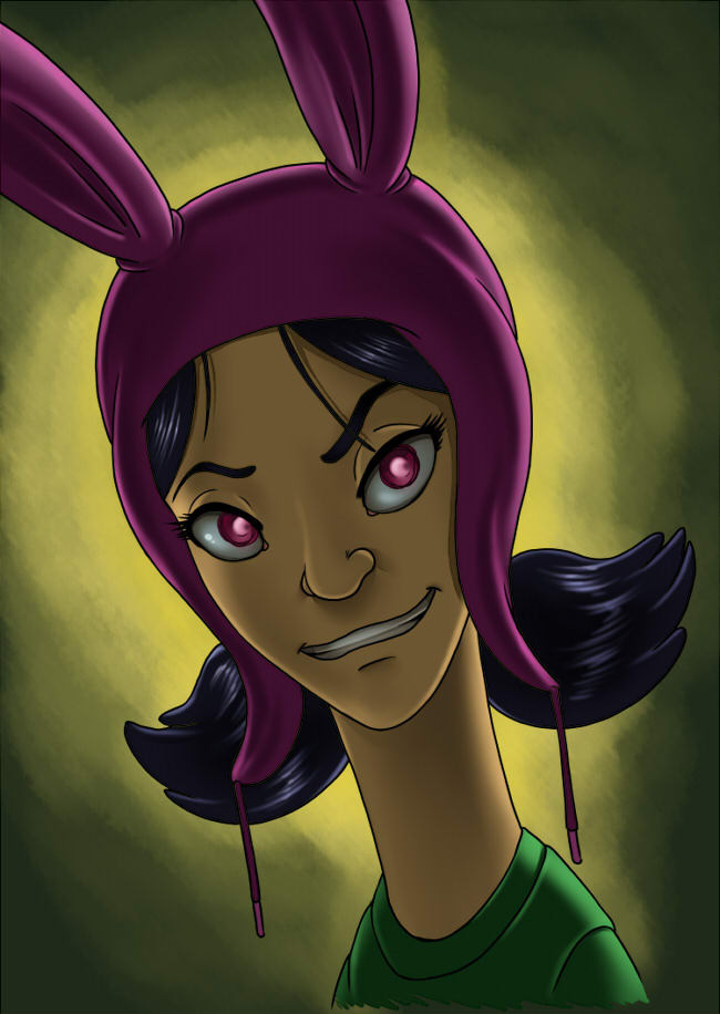 Louise Belcher from Bob&rsquo;s Burgers. 