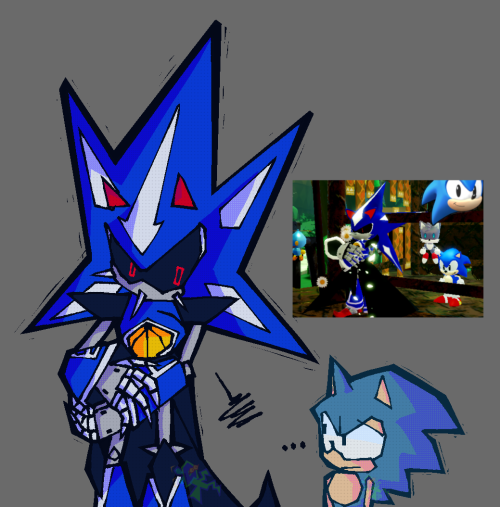Back At It With Drawing Sonic Characters. (Mainly Metal Sonic)