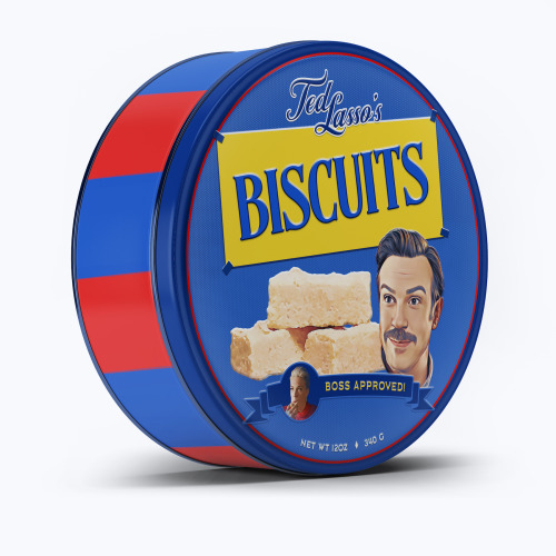 endlessblasphemy: Commemorative Ted Lasso Biscuit Tins, also on twitter—inspired by @meemalee​’s pos