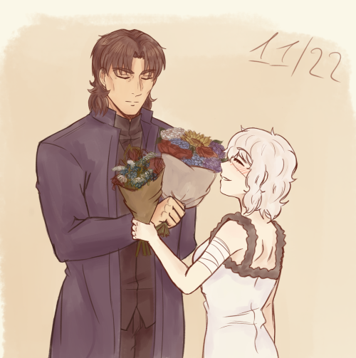 kotomeanieart:married couples day feat. giving your husband wilted flowers because that’s how 