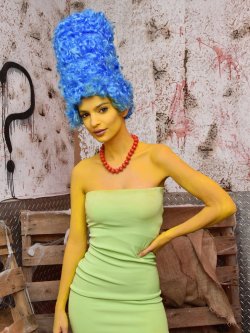 Emily Ratajkowski As Marge Simpson