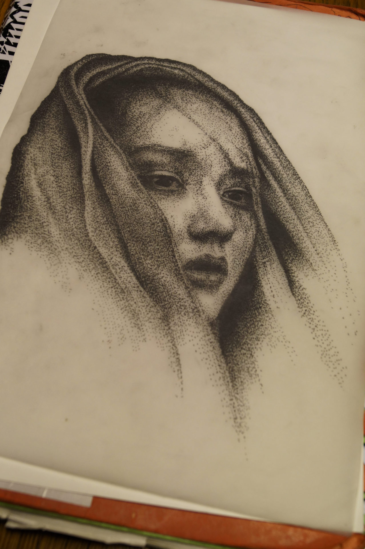 christian-weber666:  enough dots for today . good night c.  Holy shit, pointillism