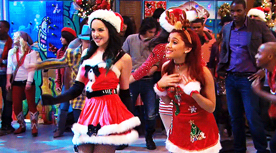 gifvictorious:  A Christmas Tori (2011)/Thank U Next (2018)