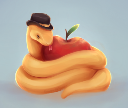 The snek of temptation! - tempting you into healthy eating habits, what a villain