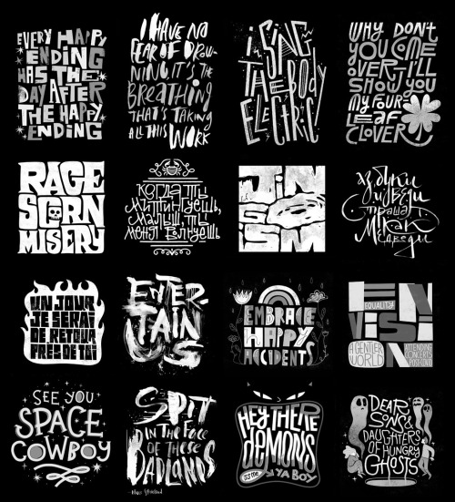 I’ve collected a bunch of my lettering pieces over the years and created one big giant project