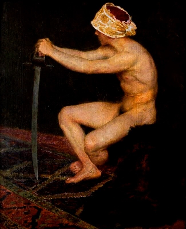 langoaurelian:   “Young Man with a Sword” 1896~ Max Švabinský 
