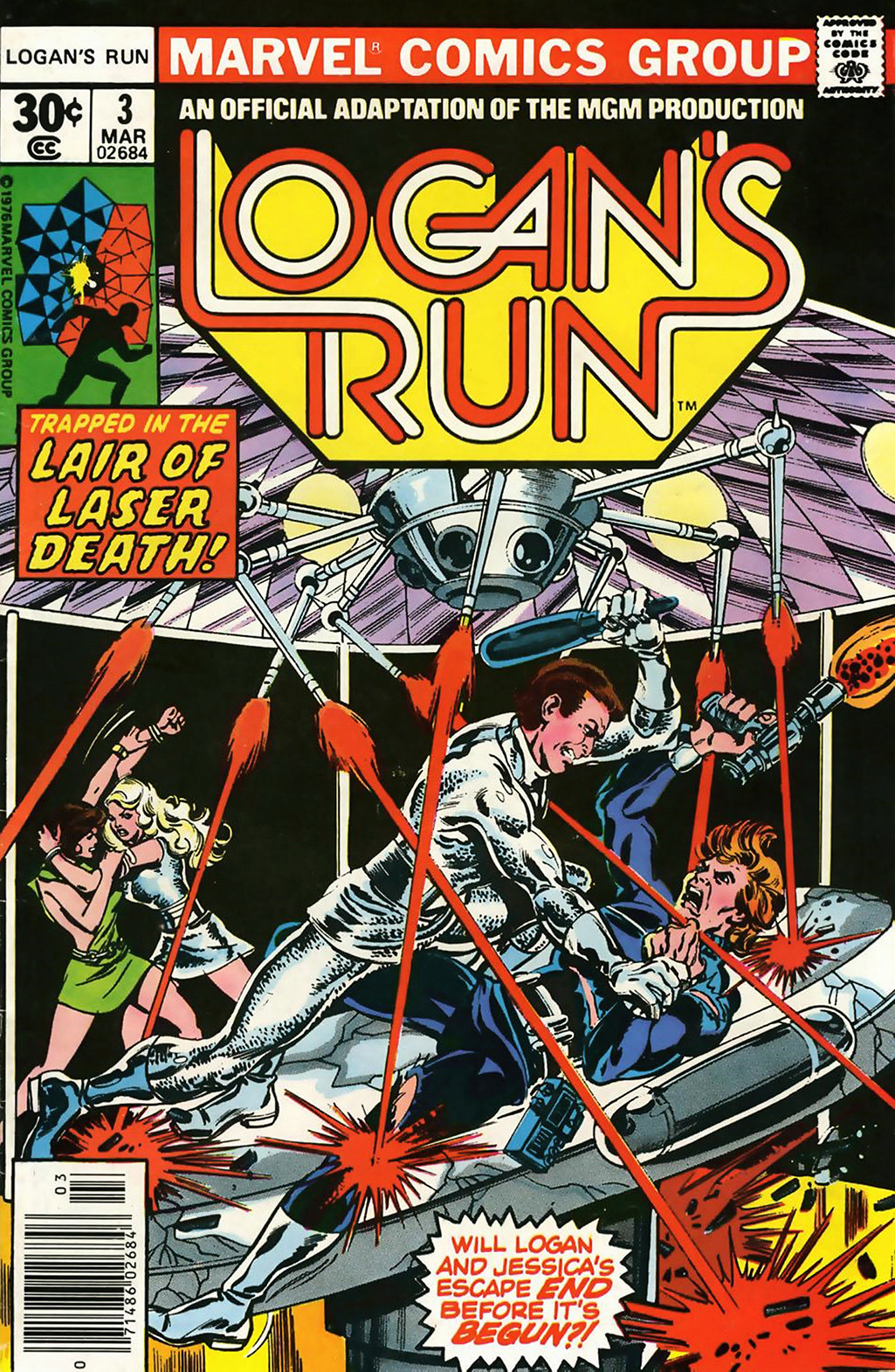 LOGAN’S RUN #3 (1977) Art by George Pérez