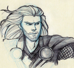 Aaaand Now Have My Terrible Attempt At A Manly!Thor While I Go Back To Coloring That