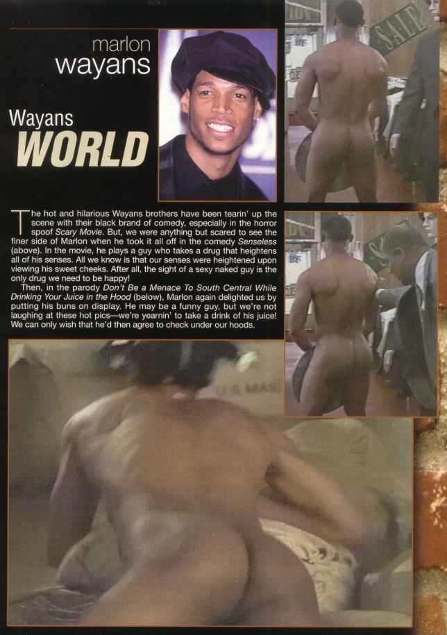 lamarworld:  (PART 2) Actor/Comedian Marlon Wayans ass. 
