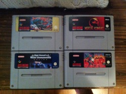 hail-to-the-kid-a:  Best Birthday present yet! 4 SNES games :D 