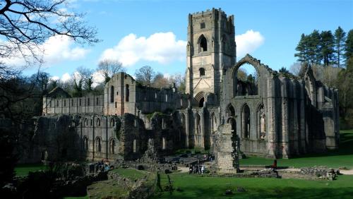 Fountains Abbey, North Yorkshire, England.2nd snapshot in HDR mode.
