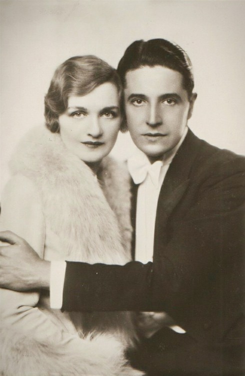 rememberedkisses:Ivor Novello and Lily Elsie for the play The Truth Game, 1928.