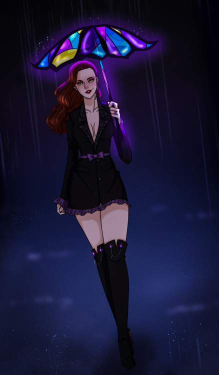 Elle loves taking strolls at night in the rain, it’s a perfect hunting ground for the demon scum of 