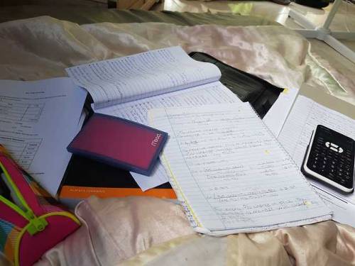 Dragged my spare mattress onto the floor and it&rsquo;s an exam-prep bration going on til like c