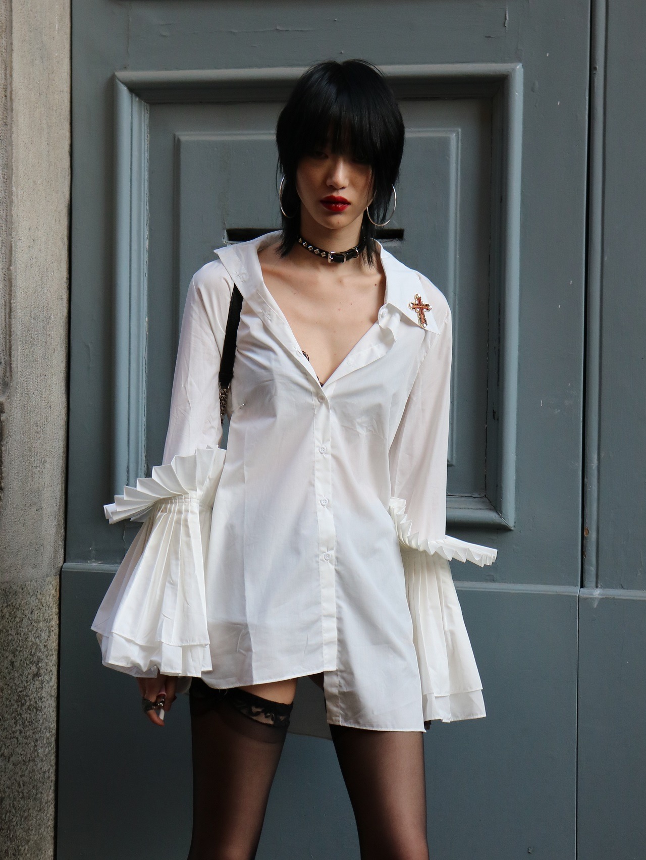 Black-is-no-colour — Sora Choi at the Missoni Spring 2020 show at