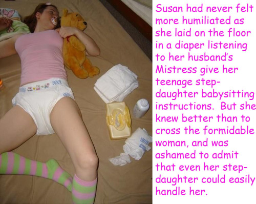 Lesbian diaper girls caption