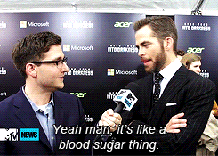 rheagars:  What’s the worst thing about doing press with Chris? (X) 