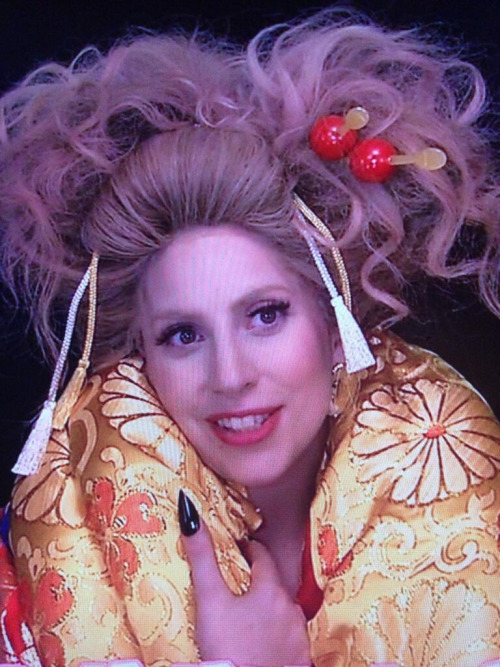 ladyxgaga:  Photos of Gaga doing an interview for a Japanese television show.  
