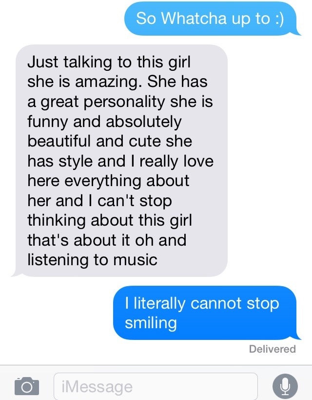  @AnnaBanks: He always sends me the most adorable texts.  