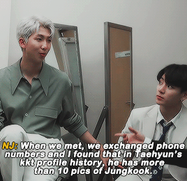 Namjoon Exposing How Taehyun Had About 10 Pics Of Jungkook In Front Of Jungkook (trans) 