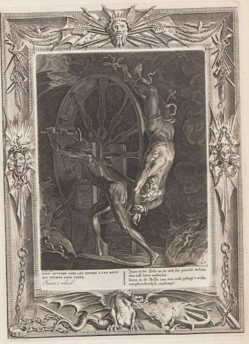 Bernard Picart (1673-1733), &lsquo;Ixion&rsquo;s Wheel&rsquo; from &ldquo;Neueröffneter Musen-Tempel