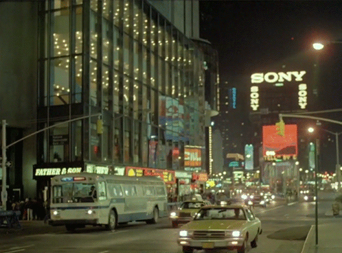 yodaprod:80s Times Square’s night atmosphereSource : The Kino library