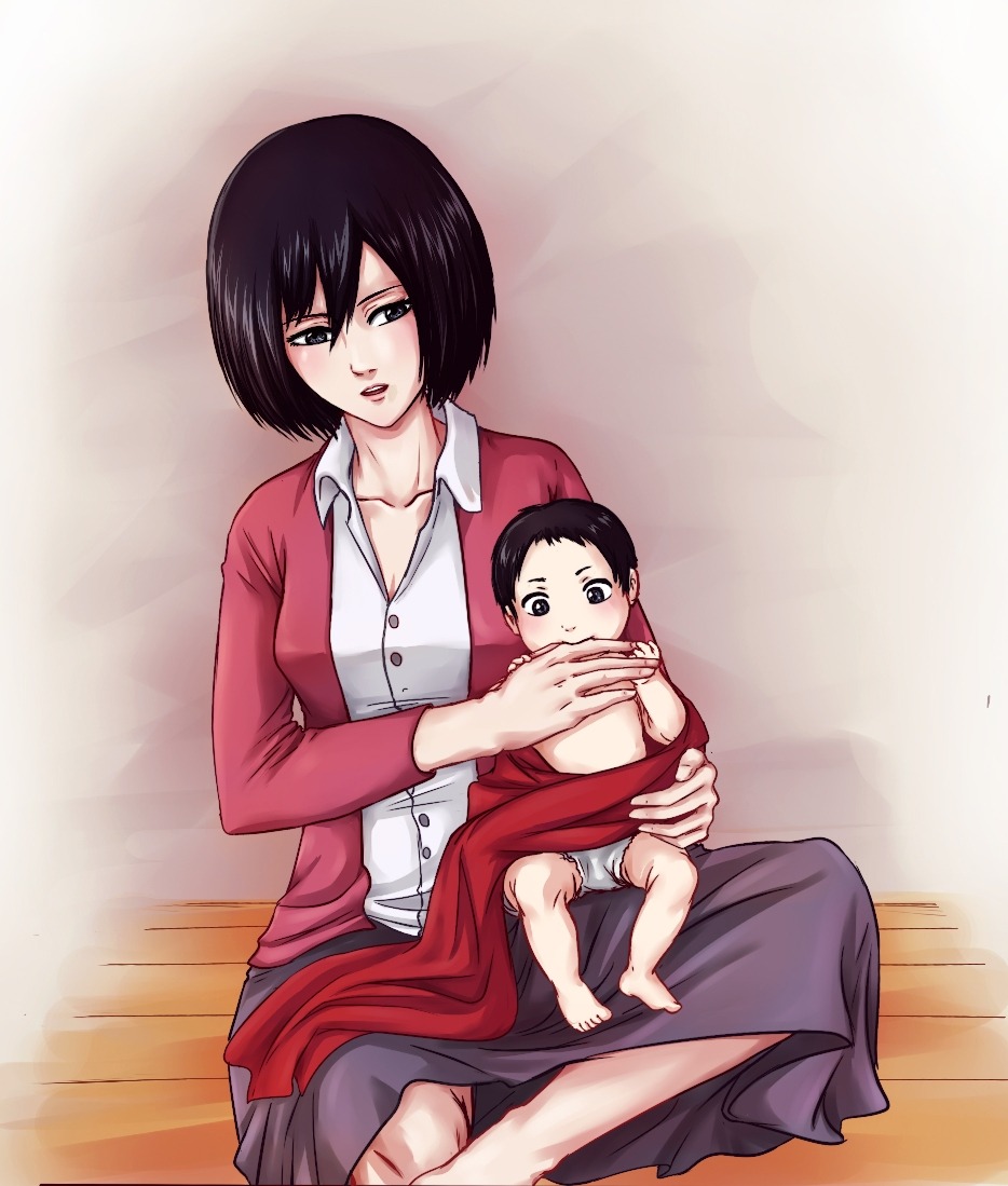 daydream24-7:  Badass Mommy Mikasa is here everyone !  I did this because I just