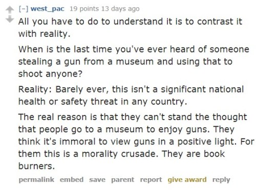 emmaubler: siryouarebeingmocked: Australian Firearms Museum may be forced to destroy up to 70% of th