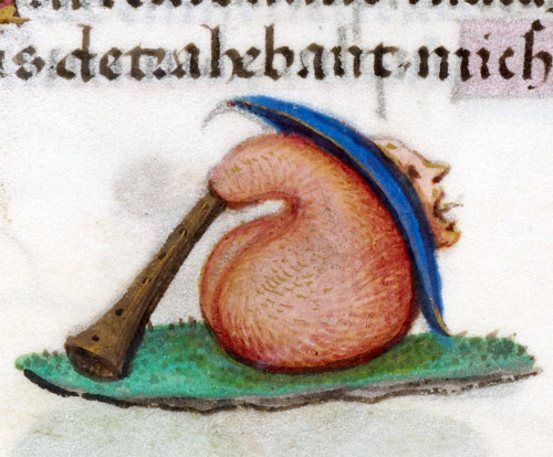 masked bagpipes‘Hours of Joanna the Mad’, Bruges 1486-1506BL, Add 18852, fol. 299r