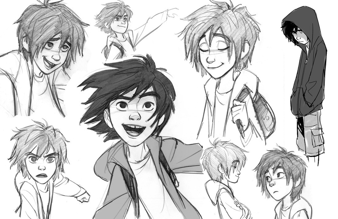 afterhoursanimationschool:  Hiro Model Sheets- BH6 by Jin Kim 