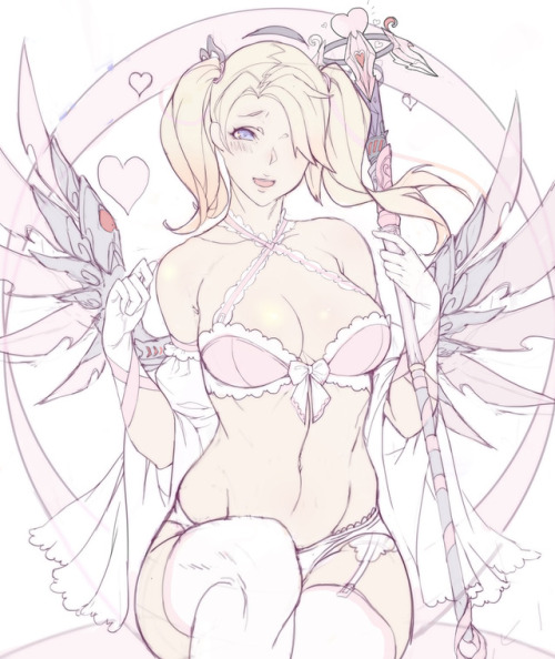 Porn photo gtunver:  pink mercy WIP.coming soon >A<
