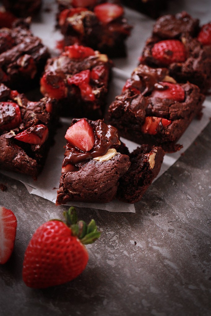foodffs:  Peanut Butter-Swirled Strawberry Brownies	Really nice recipes. Every hour.Show