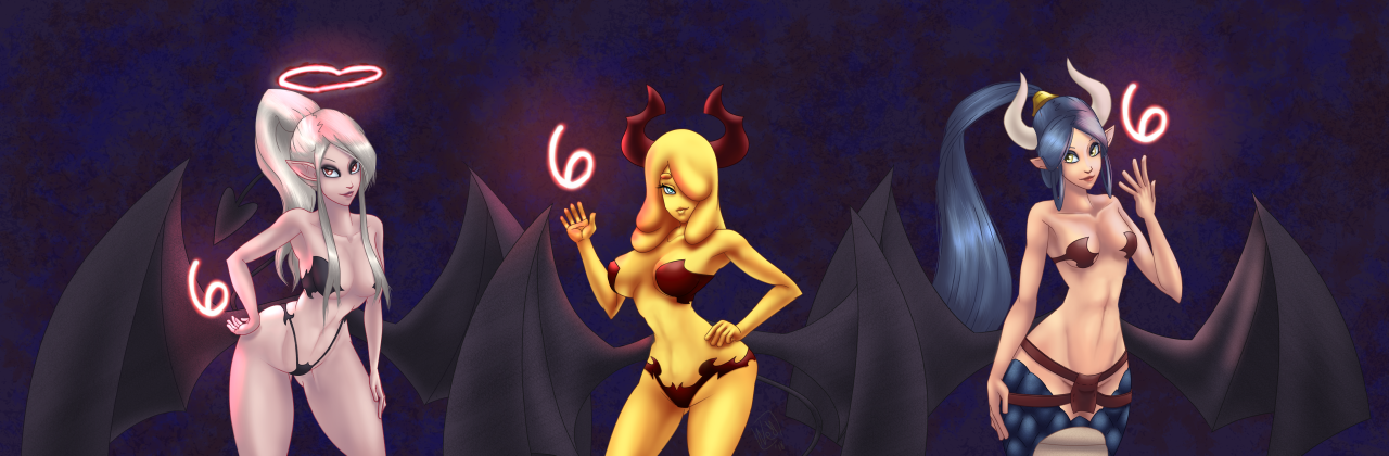 nn5kscratchpad: A little something for hitting 666. Featuring Naomi, Definately-Not-Mielle