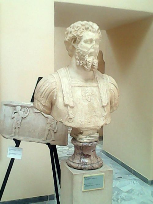 Ostia Antica Museum - Emperor Septimius Severus* from the cemetery of Portus on the Isola Sacra* pen