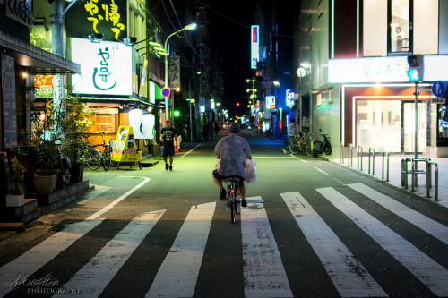 Cycling into the night