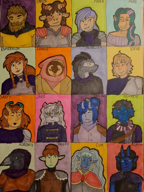 Okay Here We Go, 16 Everguard Oc's I Randomly Picked And Decided To Draw By Scrolling Through Some Tags.