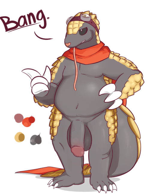 Oh, look, he drew another c h u b.Old character, new ref.