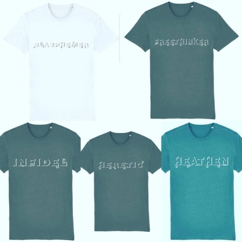 Still available One word atheists t-shirts Click link in bio Use Risky10 at checkout for discount