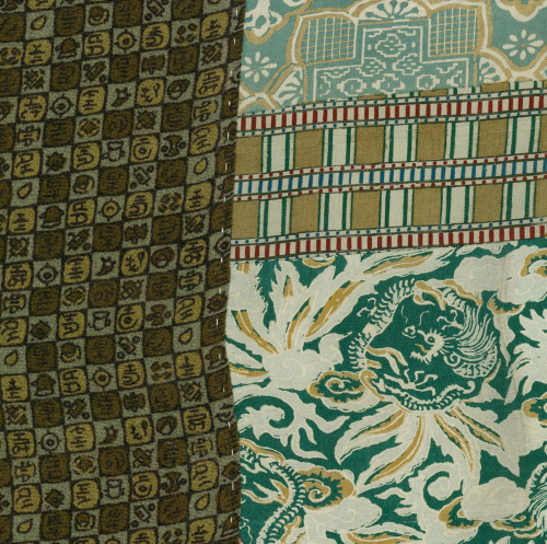 A silk specialized underkimono called &lsquo;dounuki&rsquo;, featuring a bodice of uncut cloth of di