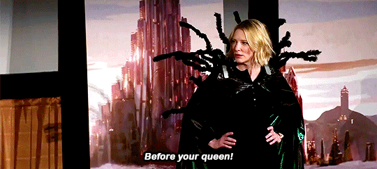 notcaycepollard:  greatcateblanchett: Thor Ragnarok cast crashed a screening of Thor