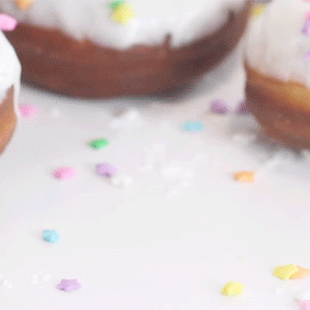 tokkeki:Rainbow-Filled Doughnut by pankobunny 