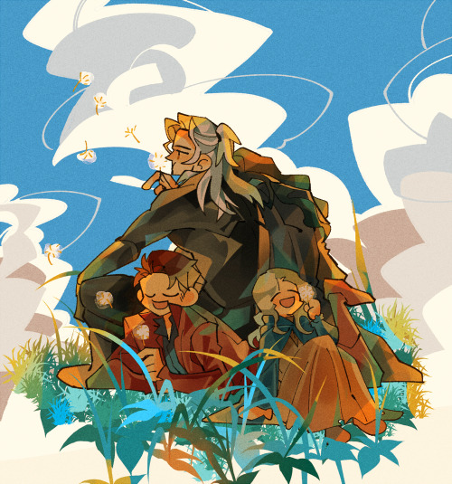 drenched-in-sunlight: Happy 2021 everyone! (‘∀’●)♡Witcher fluff for a beautiful start~ thank you eve