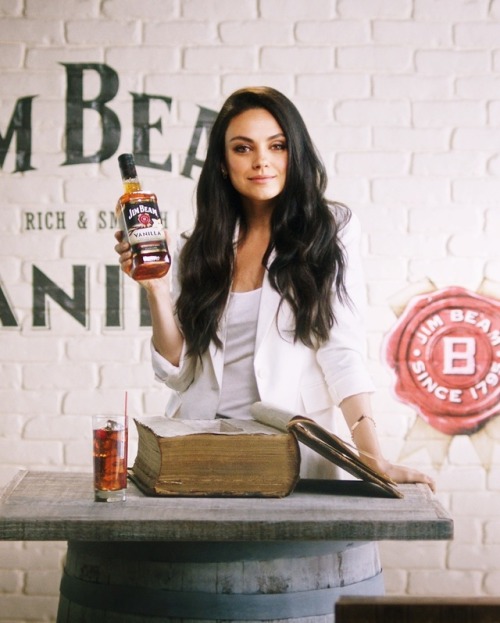 mkunisdaily: MILA KUNIS for the new Jim Beam Vanilla campain, 2017.