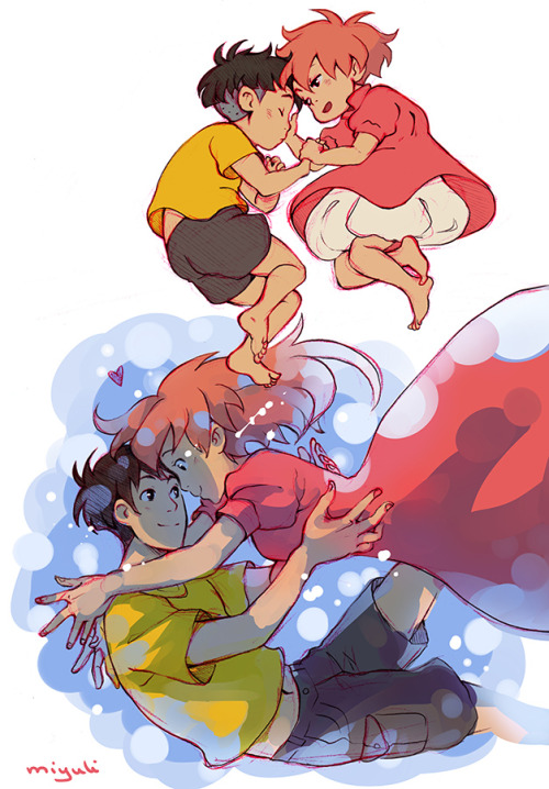miyuli:  Some sketches of my favourite Ghibli movies.  