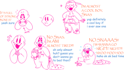 stuffedart:  v0n:a few lil sketches of baby papyrusmy little sister has been doing this thing where she says she’s almost something so my sister cas and i have been applying it to baby pap too  His lil fang!!